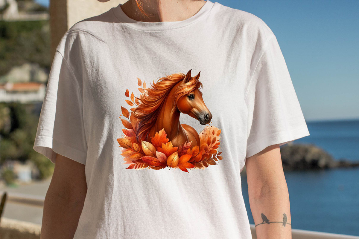 Autumn Brown Horse Sublimation Clipa, an Illustration by SVGArt (Photo 8 of 8)