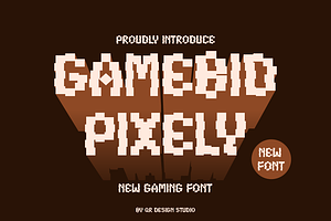 Gamebid Pixely - Game Font, a Sans Serif Font by QR Design Studio