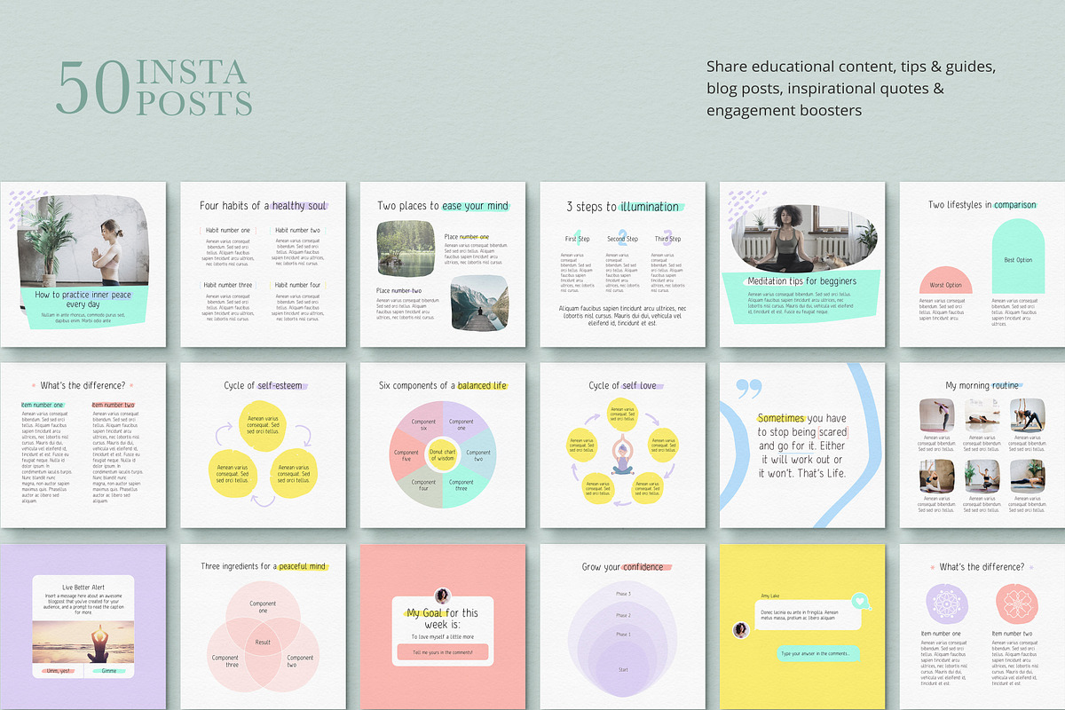 Life Coach Canva Templates Bundle, a Social Media Template by Sakura Digitals (Photo 3 of 9)