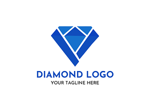 Diamond Logo Design Luxury Crystal