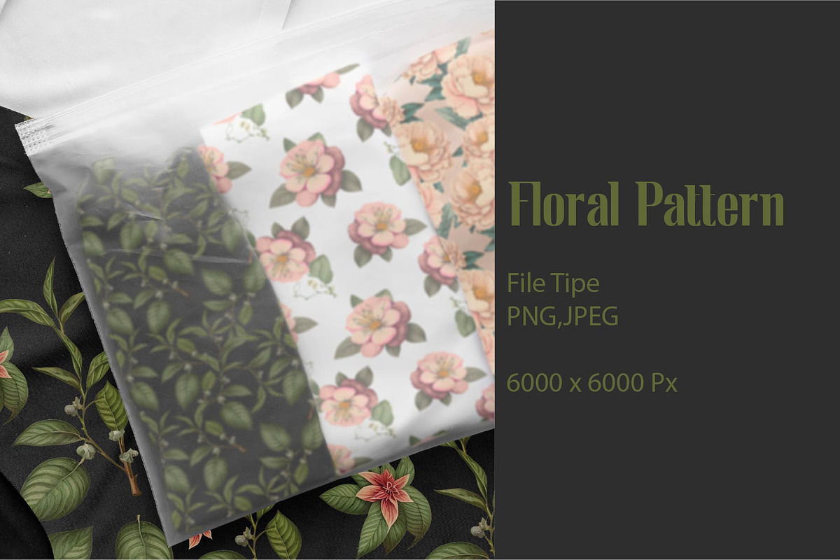 Floral Pattern & Botanicals, a Pattern Graphic by NatalieArtsDenysenko (Photo 3 of 9)
