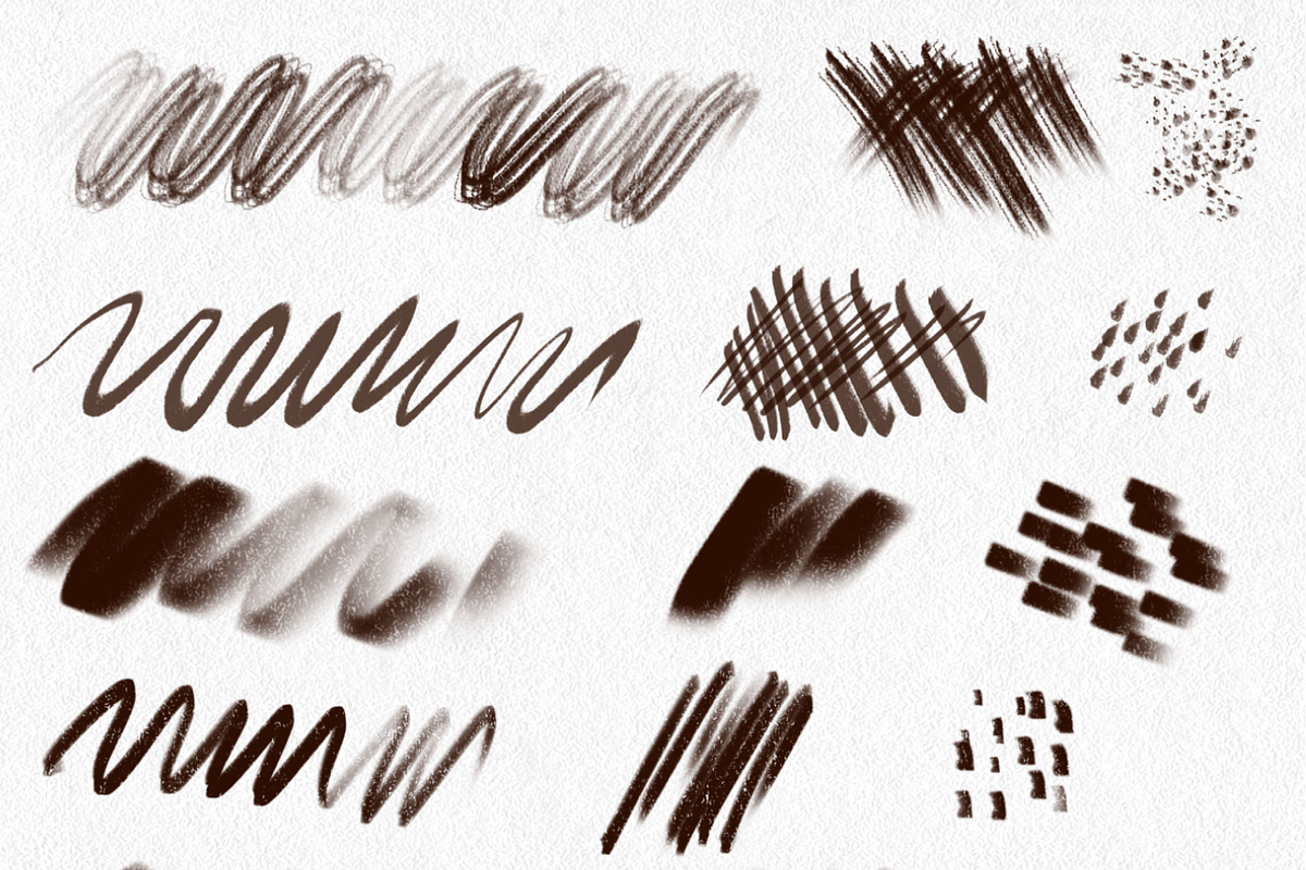 38 Graphic brushes for Procreate, a Brush Add-On by Graphics Resources (Photo 13 of 14)