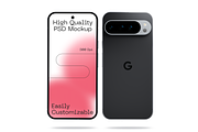 Pixel 9 Smartphone Mockup, a Device Mockup by Mockupdaddy (Thumbnail 3 of 37)