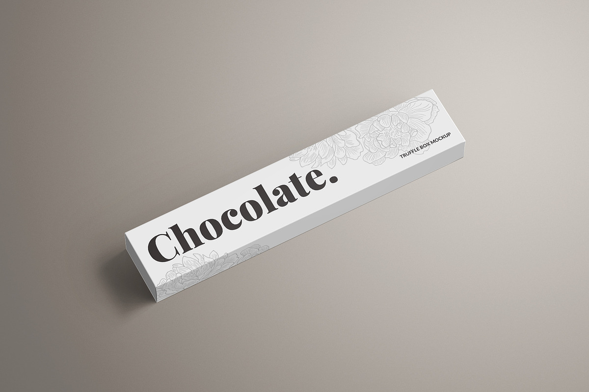 Long Rectangle Chocolate Box Mockup, a Packaging Mockup by Sheikhadesign (Photo 12 of 12)