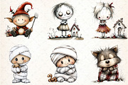 Halloween Clipart Bundle, an Illustration by DreamCafeArt (Thumbnail 5 of 7)