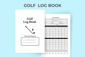 Golf Score Log Book KDP Interior