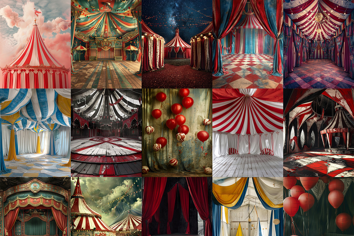 Peculiar Circus Crew Clipart Bundle, a Person Illustration by Fusion Dream (Photo 4 of 7)