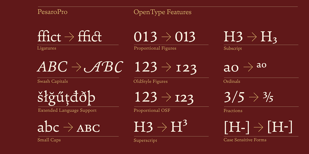 Pesaro, a Serif Font by Hoftype (Photo 5 of 7)
