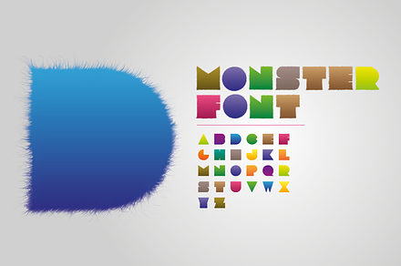 Huggable Monster Letters