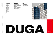 Duga | Neo-Grotesque Type System, a Sans Serif Font by Wahyu & Sani Co. (Thumbnail 1 of 15)