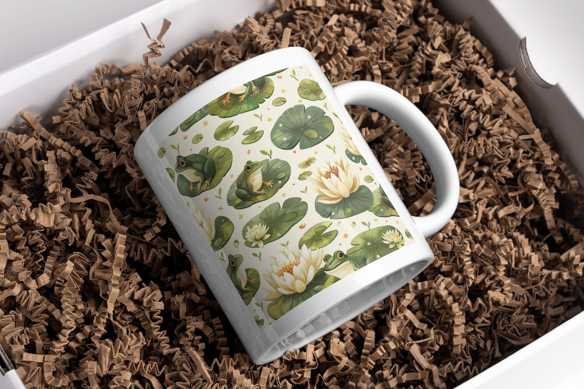 8 Frog Seamless Patterns, a Pattern Graphic by Inknfolly (Photo 6 of 6)