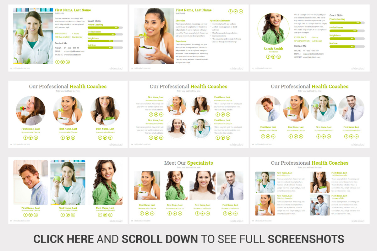 Top Nutrition PowerPoint Template, a Presentation Template by SlideSalad (Photo 10 of 21)