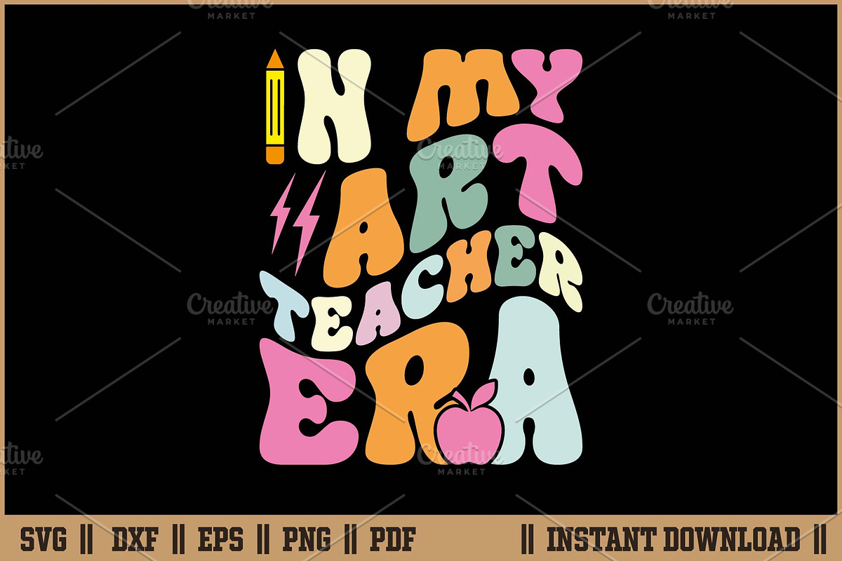 In My Art Teacher Era Retro Artist, a Work Illustration by Handy Arts Studio (Photo 1 of 3)