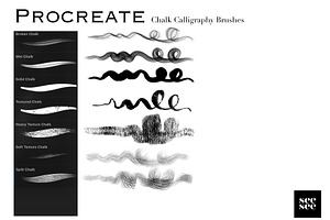 Procreate Chalk Calligraphy Brushes