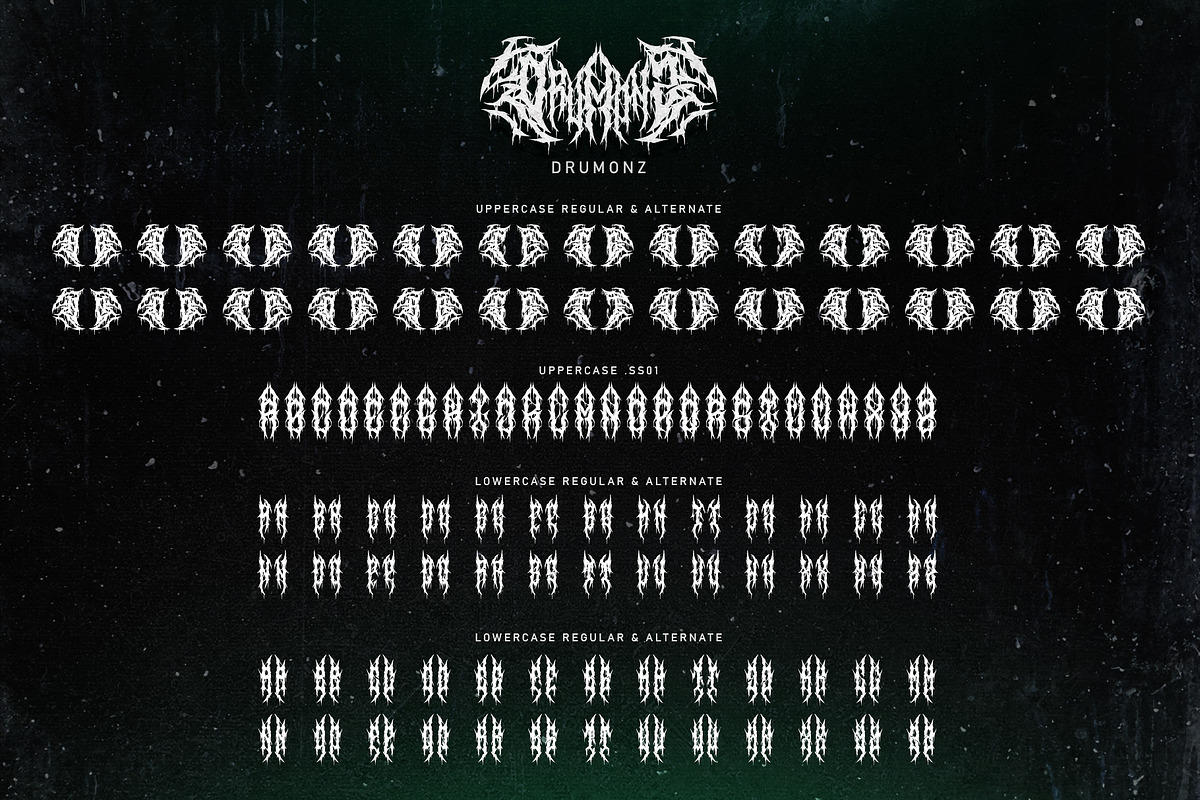 Drumonz | Metal Font, a Blackletter Font by WingBuk (Photo 11 of 12)