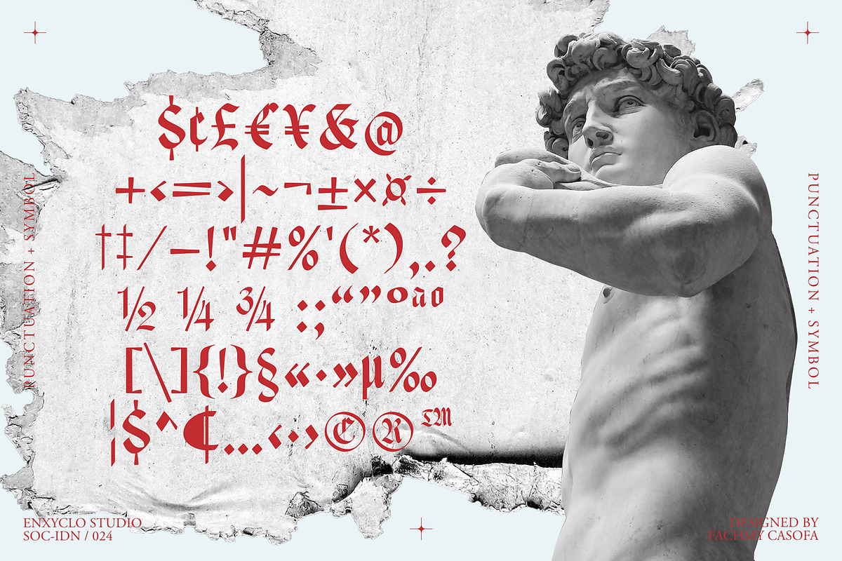 NCL Enigmatic Waesbendiy, a Blackletter Font by Enxyclo Studio (Photo 17 of 18)