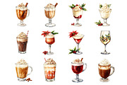 Christmas Glass with Cream, an Illustration by Design Market (Thumbnail 3 of 3)