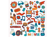 It's movie time! White background, a Texture Illustration by Art Loft (Thumbnail 7 of 16)