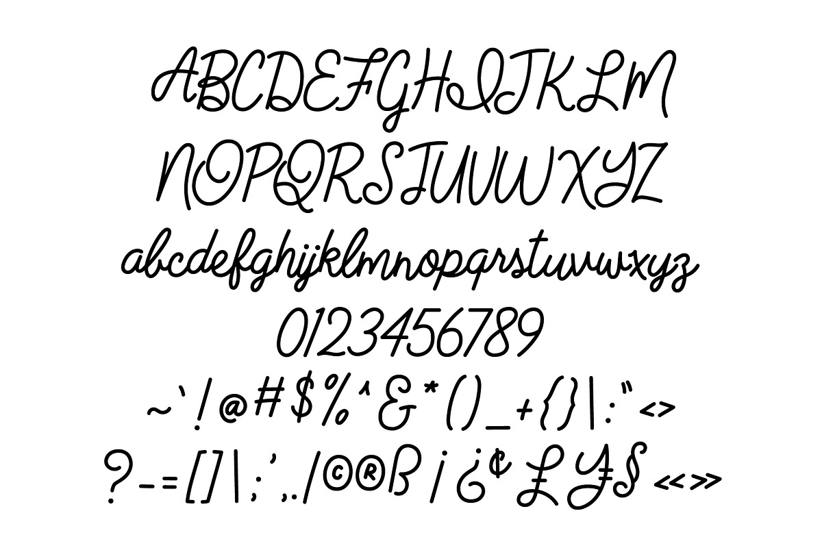 Scrapbooks n' Sweatpants Font, a Script Font by Miss Tiina (Photo 2 of 3)