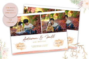 PSD Photo Session Card Template 10