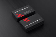 Black Business Card Mockup, a Print Template by aykutfiliz (Thumbnail 2 of 8)