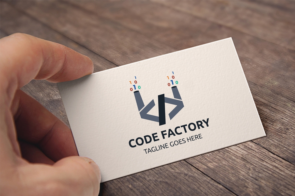 Code Factory Logo, a Branding & Logo Template by Design_Planet