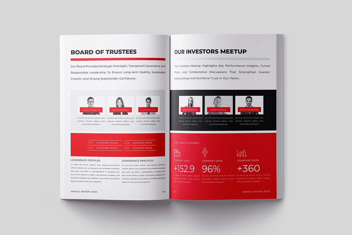 Annual Report Template, a Brochure Template by Designsoul14 (Photo 7 of 15)