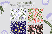 your garden seamless pattern, a Pattern Graphic by lilovwishes (Thumbnail 1 of 5)