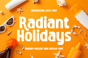 Radiant Holidays || Sans Serif Font, a Sans Serif Font by Idea Studio (Thumbnail 1 of 10)