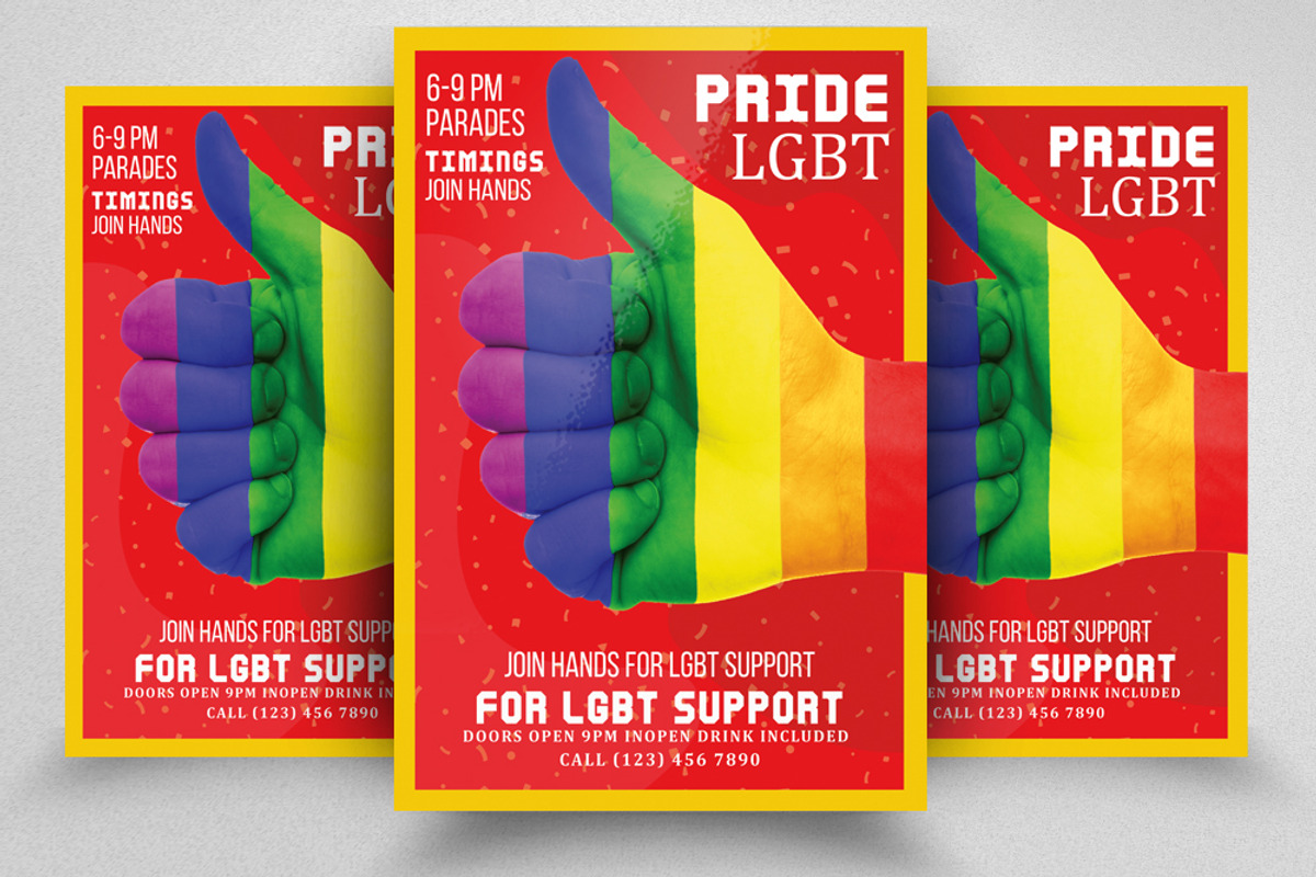 LGBT Pride Flyer, a Flyer Template by Business Flyers