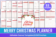 Christmas Planner Bundle Canva Kdp, a Stationery Template by Mustafiz (Thumbnail 1 of 5)