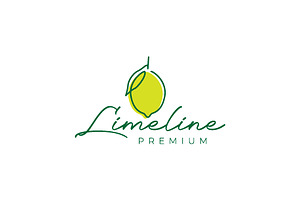 Fresh Fruit Orange Lemon Green Logo