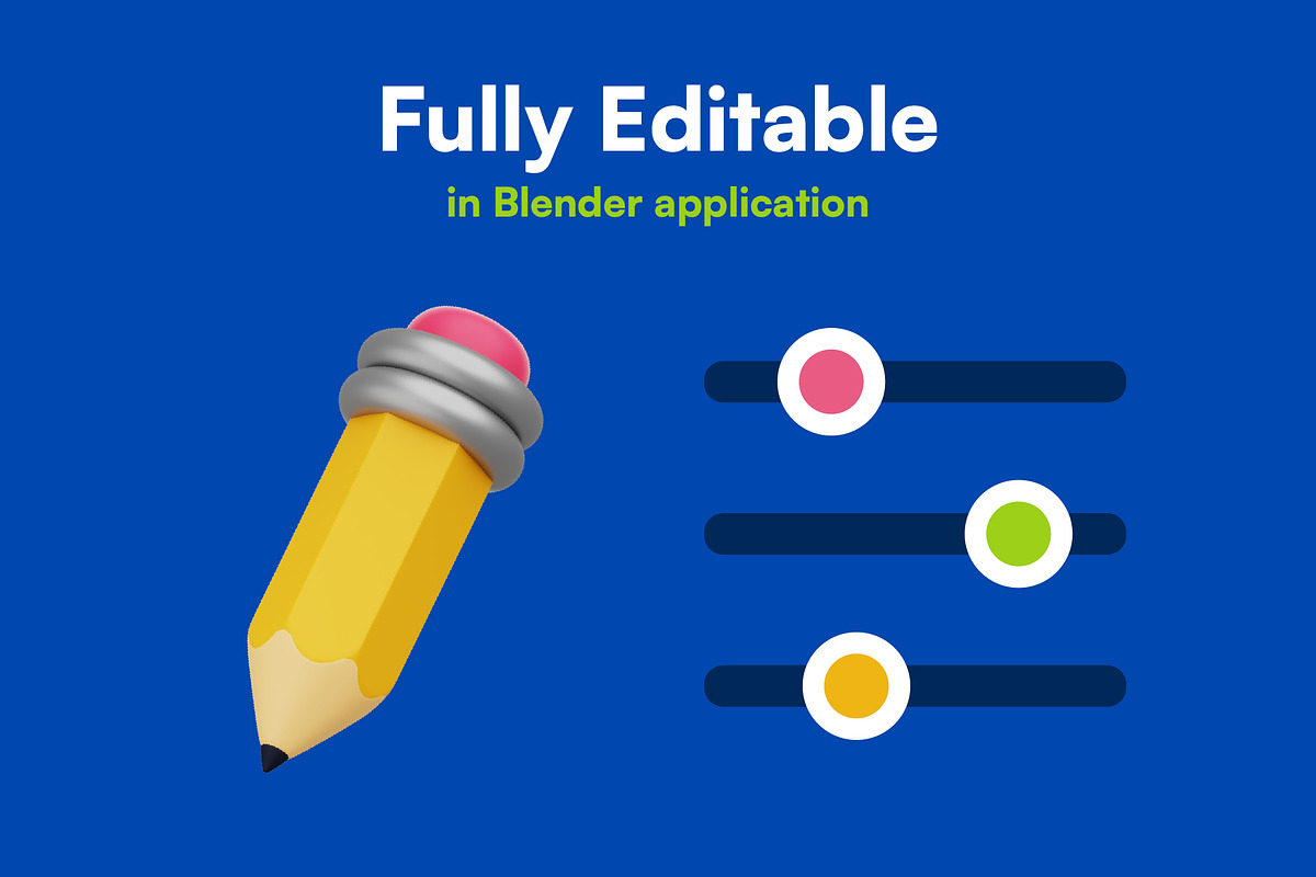 20 School and Education 3D Icon Set, an Object 3D Model by Bilicube Studio (Photo 3 of 6)