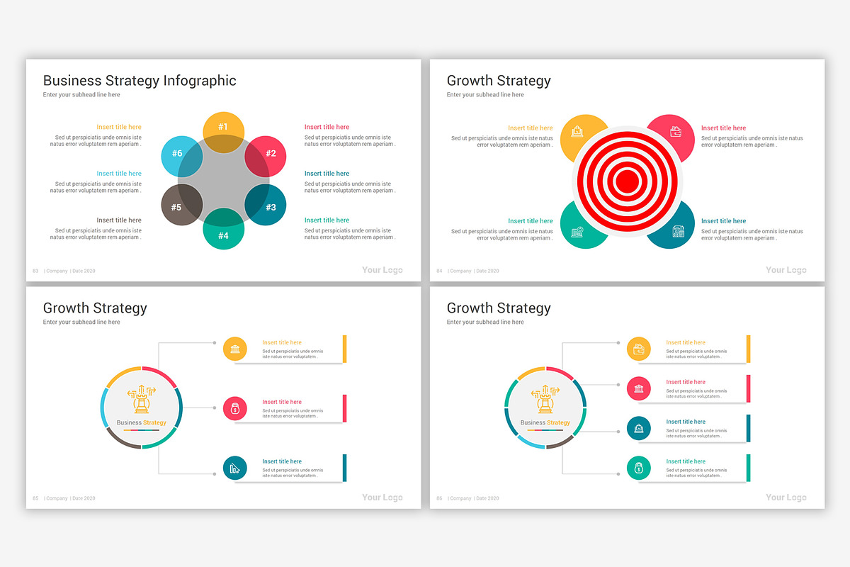Strategy PowerPoint Diagrams, a Presentation Template by SlideOne