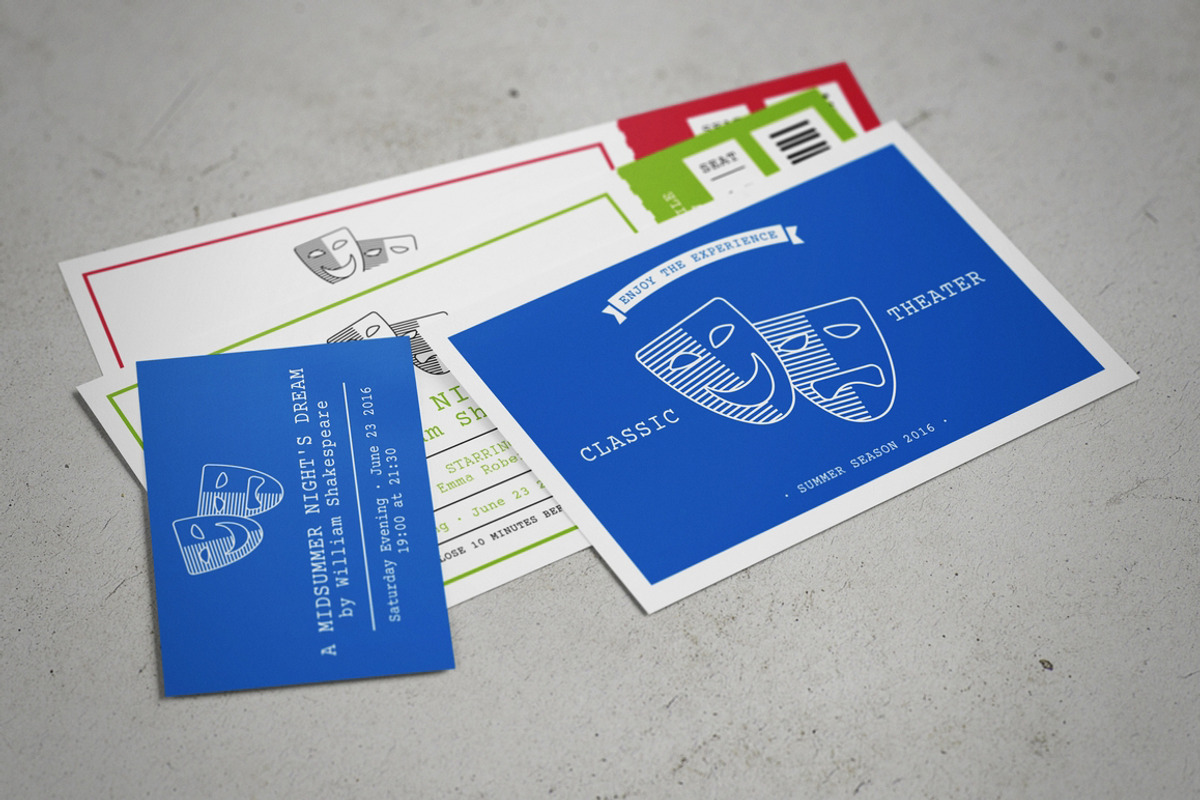 Event Tickets Mock-Up, a Mockup by MassDream (Photo 4 of 10)