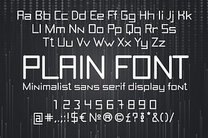 Plain Minimalist Sans Serif Font