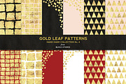 Hand Made Gold Leaf Digital Patterns, a Pattern Graphic by Blixa 6 Studios (Thumbnail 1 of 4)