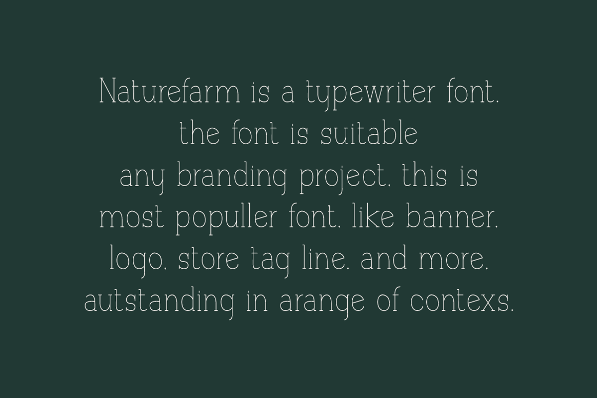 Naturefarm - Slab Serif Font, a Sans Serif Font by QR Design Studio (Photo 5 of 7)