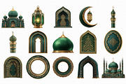 Watercolor Ramadan Clipart, an Illustration by Libby Wishes (Thumbnail 4 of 7)