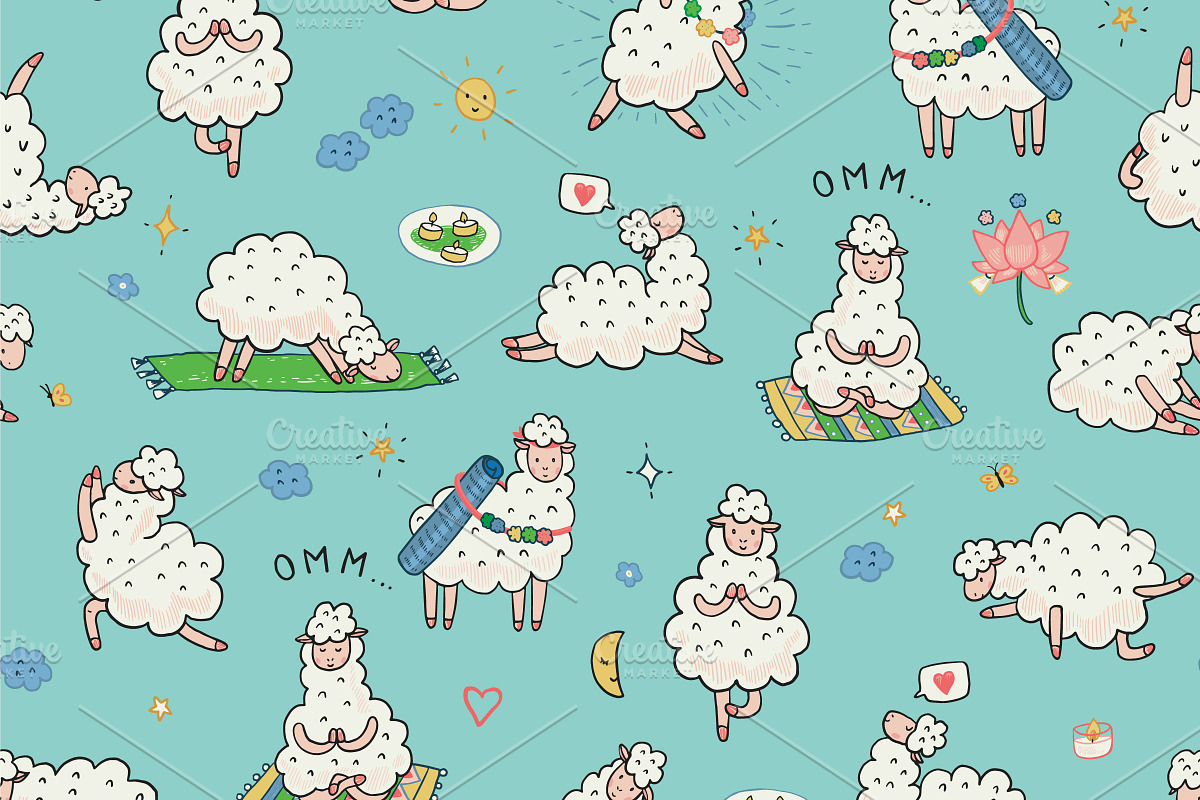 Yoga Llama, an Animal Illustration by GooseFrol (Photo 7 of 8)