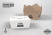 Salad Food Box Packaging Mockup, a Packaging Mockup by INCDesign (Thumbnail 5 of 6)