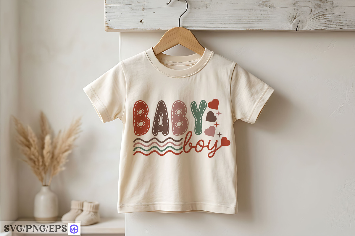 Baby Boy Baby SVG T Shirt Design, a Seasonal Illustration by mh_arif (Photo 4 of 4)