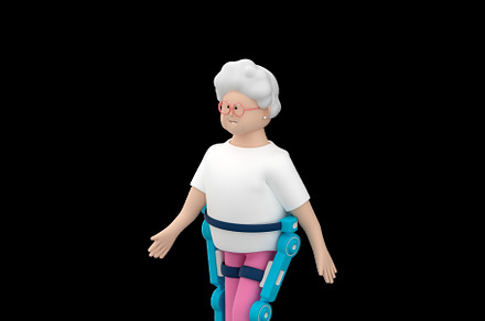 Senior woman character