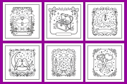 Cozy Tarot Bold &Easy Coloring Book, a Decorative Illustration by Design Station (Thumbnail 4 of 4)
