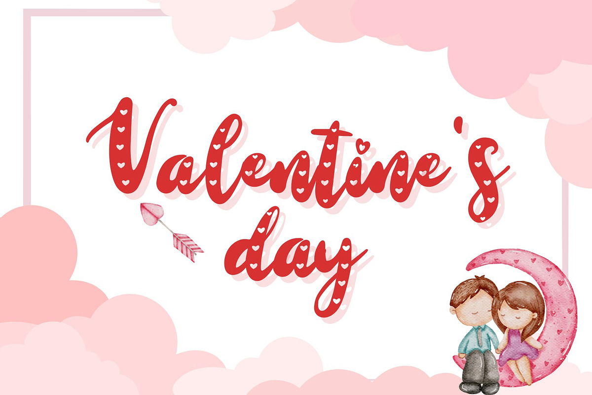 Journey Valentine – Cute Script Font, a Script Font by AnningArts (Photo 2 of 5)