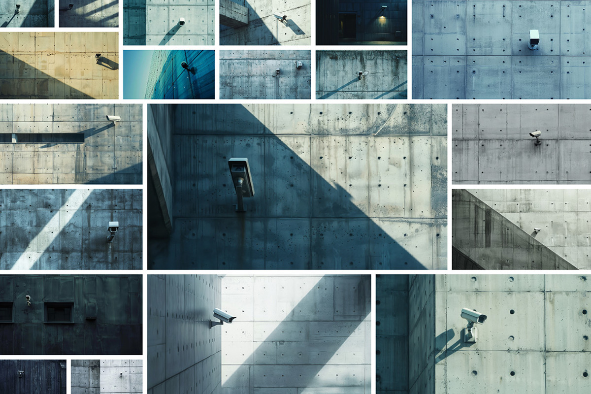 87 CCTV cameras, a Technology Photo by Handmadefont (Photo 3 of 12)