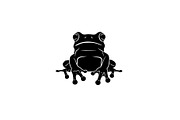 Frog Silhouette Vector Bundle, an Illustration by jahid234 (Thumbnail 4 of 46)