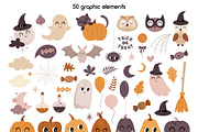 Halloween clipart & patterns, a Seasonal Illustration by JulzaArt (Thumbnail 2 of 8)