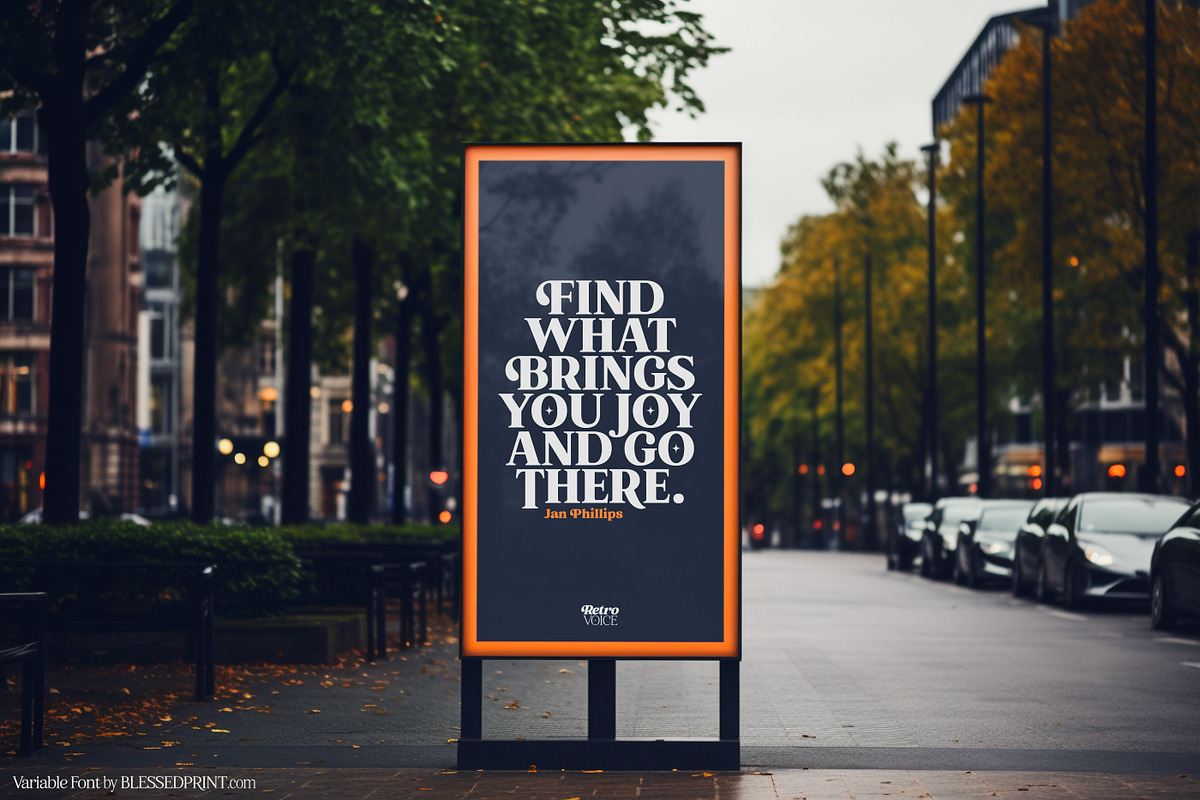 Retro Voice – Variable Serif Font, a Serif Font by Blessed Print (Photo 13 of 29)