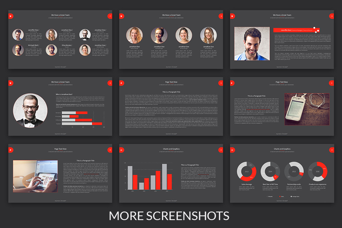 Asymmetric Powerpoint Template, a Presentation Template by PreFactory (Photo 5 of 5)